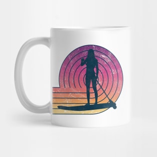 Vintage and Retro Look SUP Paddle Board Mug